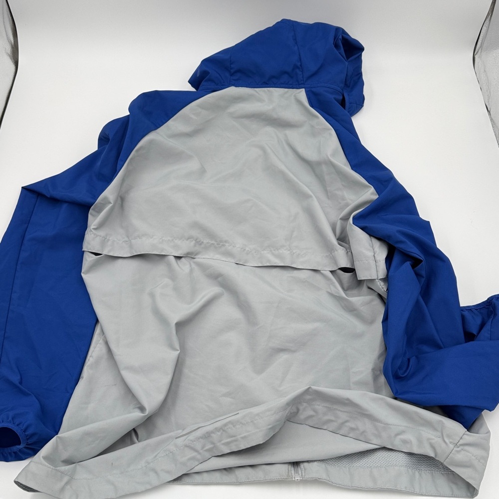 Nike Chicago Cubs, full zip, hooded, Lightweight, Blue and Gray Jacket - Picture 2 of 5